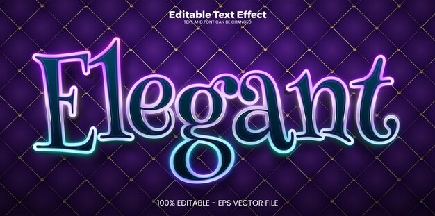 elegant editable text effect in modern trend style