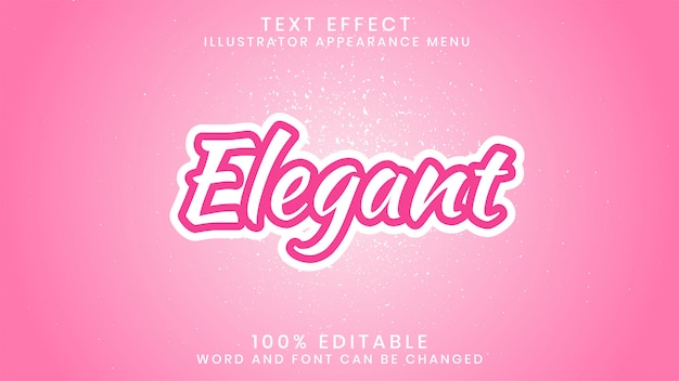 Elegant Editable Text Effect Style Template