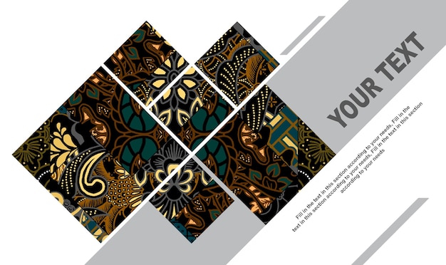 Elegant Floral Geometric Design for Creative Presentations