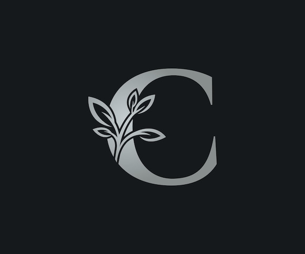 Elegant Floral Letter C Logo