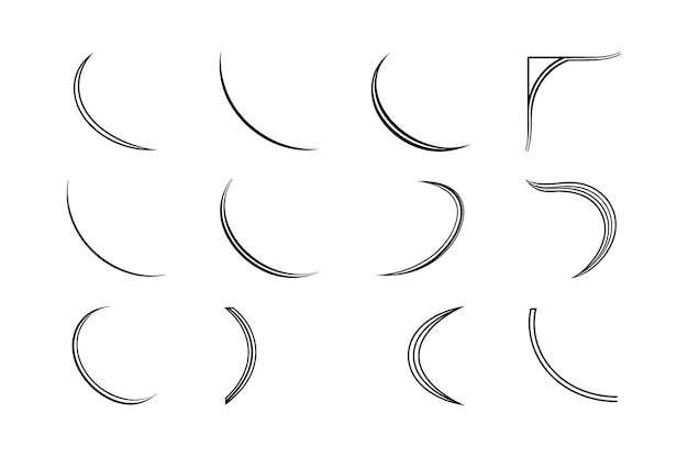 Elegant Line Art Design Elements
