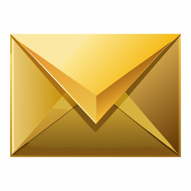 elegant open gold envelope with triangular flap luxurious design for special occasions