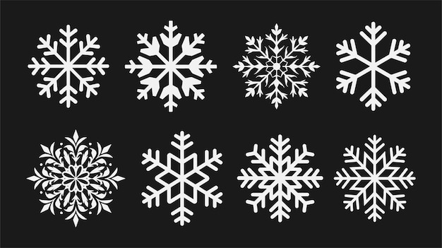 Elegant Snowflake Vector Collection