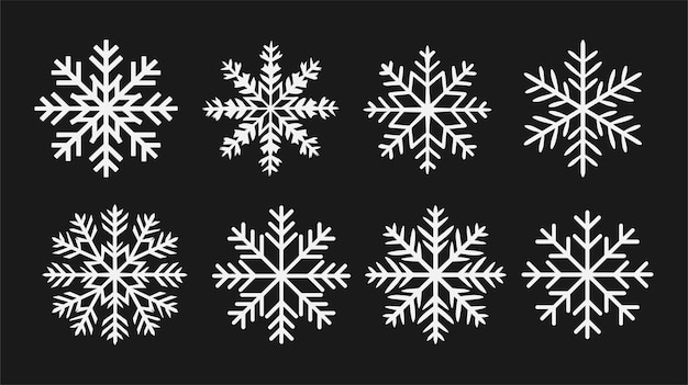 Elegant Snowflake Vector Collection