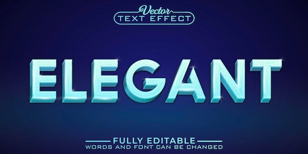 Elegant Turquoise Editable Text Effect Template