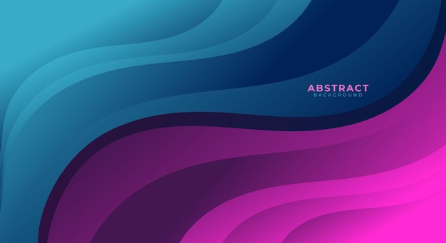 Elegant wave blue and purple background