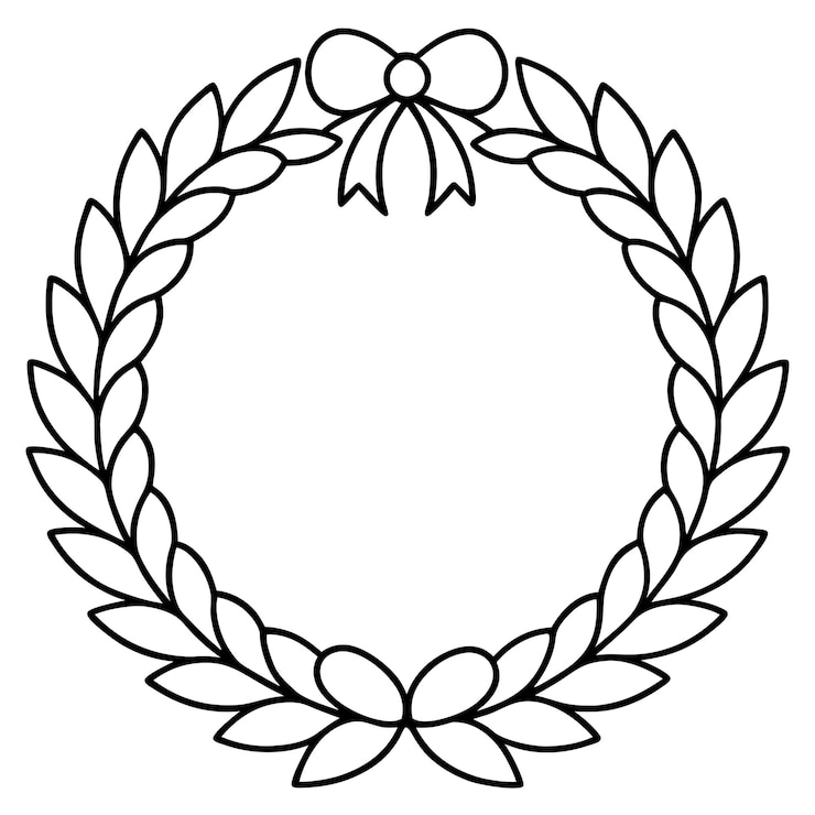 Vektör elegant wreath vector art illustration for decor and design