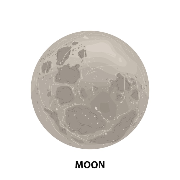 element planet galaxy earth moon sun flat vector star cartoon universe space zodiac science cosmic