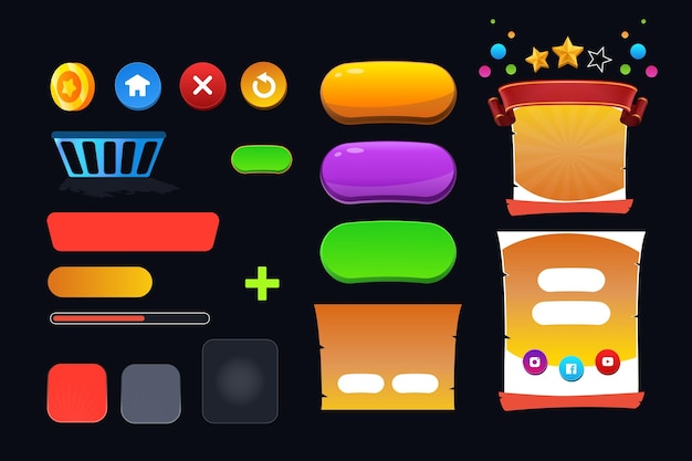 Elevate your hypercasual games with our cute cartoon UI Perfect for boosting engagement Upgrade