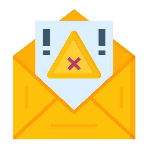 Email Alert Flat Illustration
