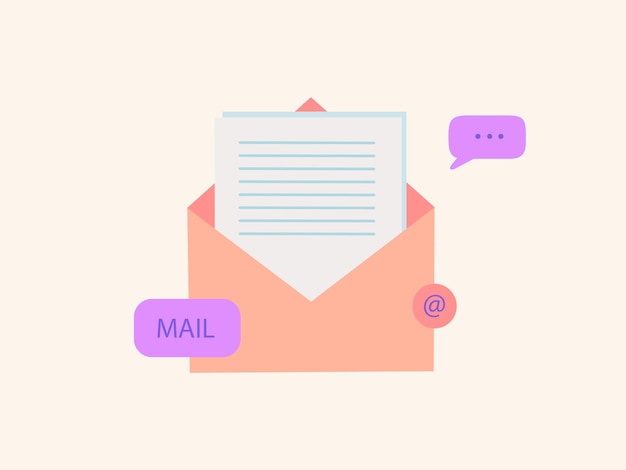 Email marketing hand draw design