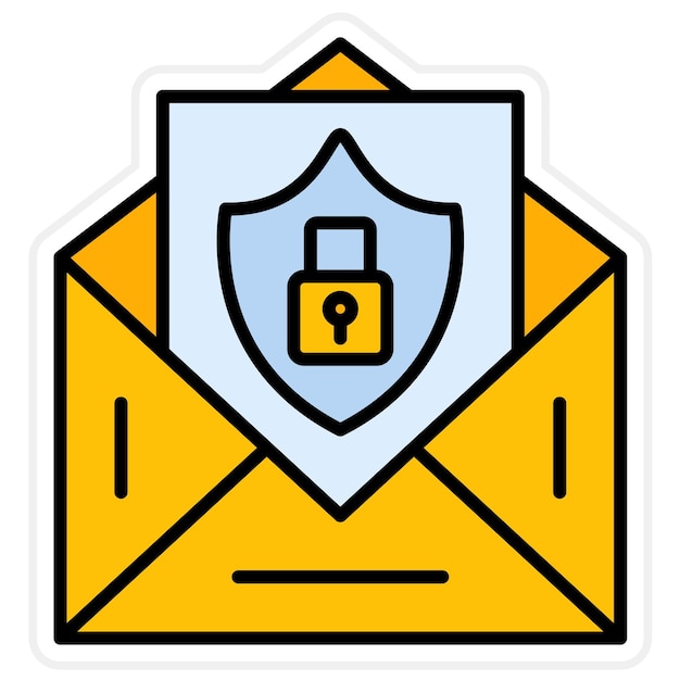 email security icon vector image can be used for security