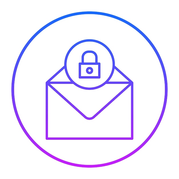 Email Security Vector Illustration