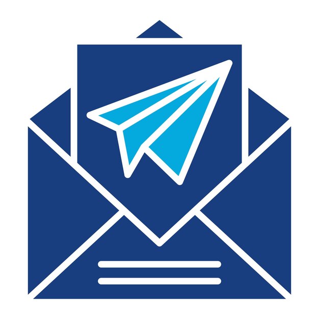 Email Sent Duotone Illustration