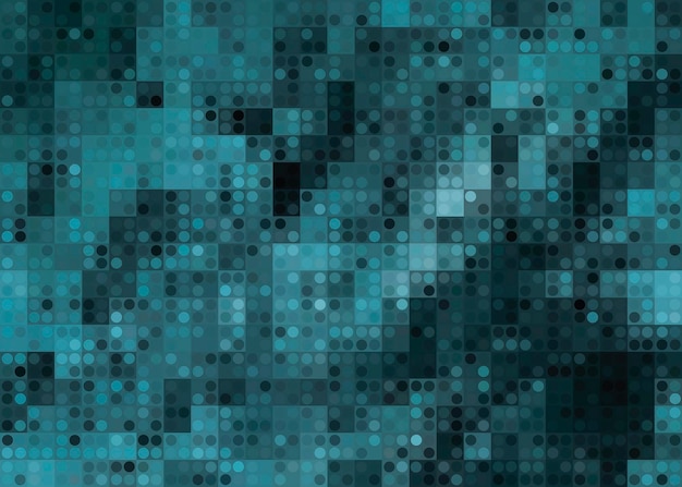 Emerald abstract pixel vector background