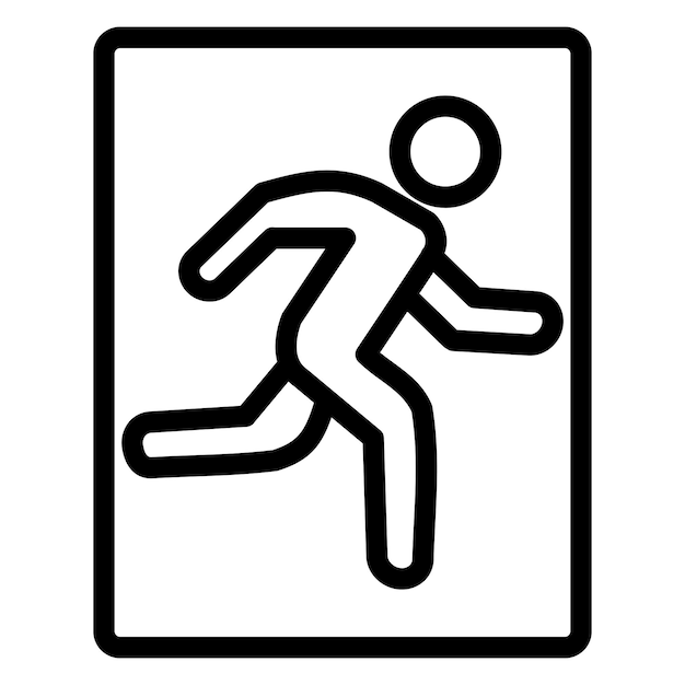 Emergency Exit Icon Style