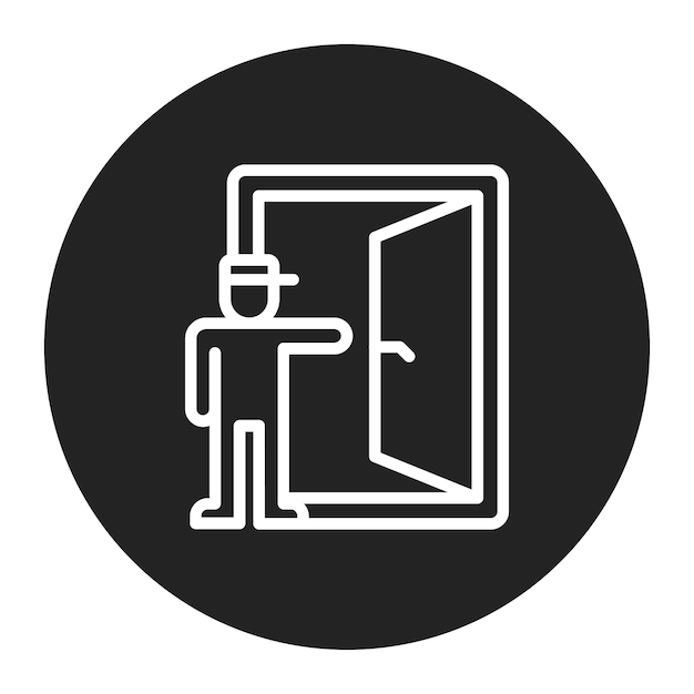 emergency exit icon vector image can be used for rescue and response