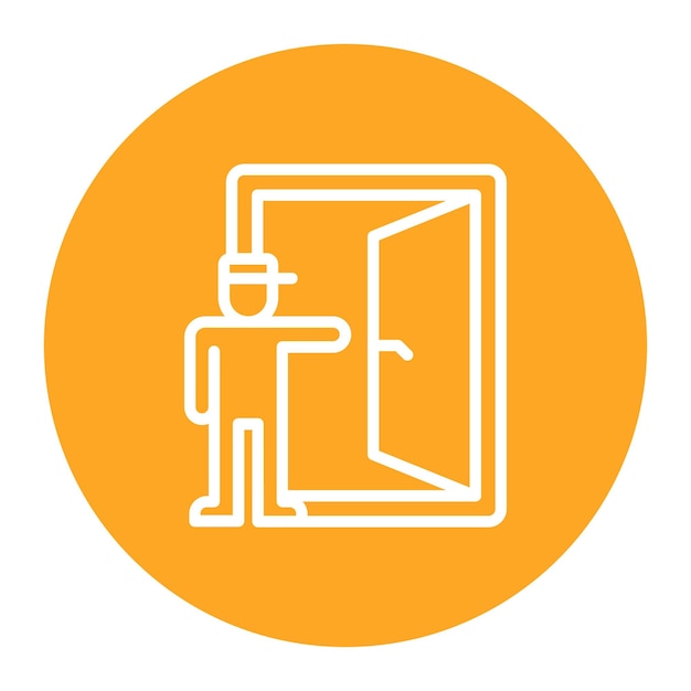 emergency exit icon vector image can be used for rescue and response