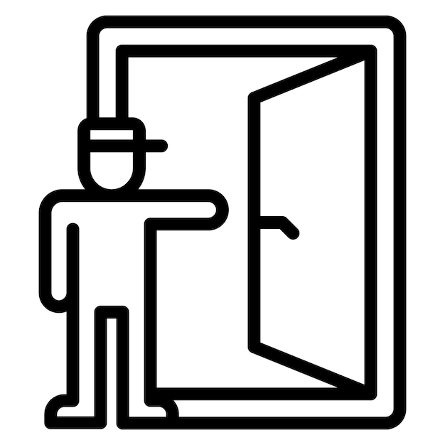emergency exit icon vector image can be used for rescue and response