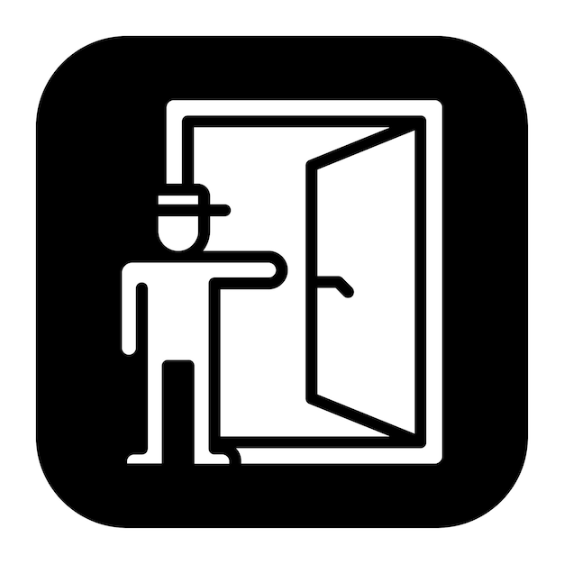 emergency exit icon vector image can be used for rescue and response