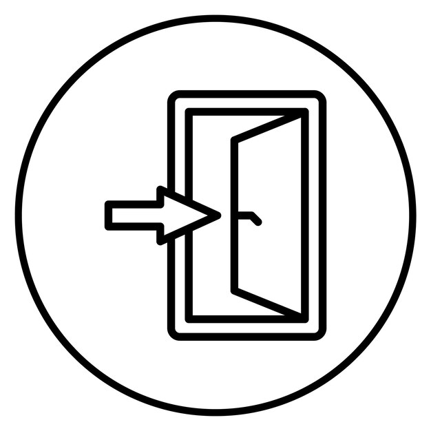 emergency exit sign icon vector image can be used for rescue and response