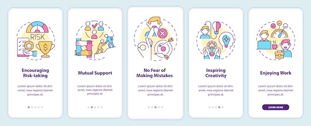 Employee happiness importance onboarding mobile app screen