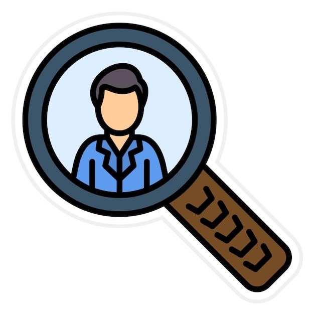Employees Search icon vector image Can be used for Human Resource