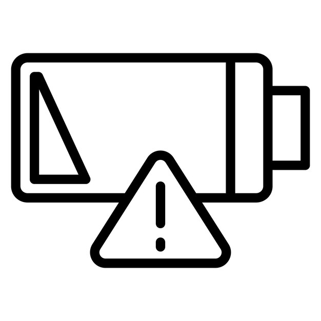 empty battery icon vector image can be used for battery and power