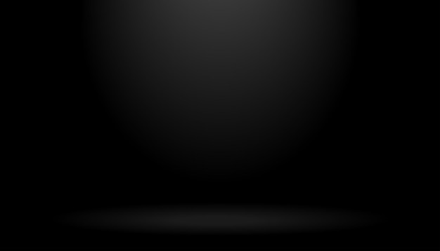 Empty black color studio room background background for display your product showcase with spotligh