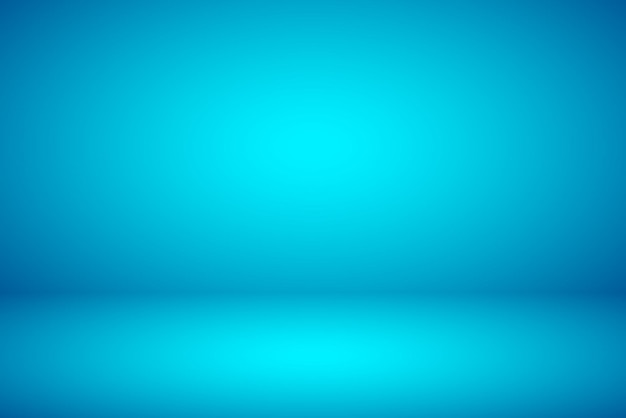 empty blue studio abstract background with spotlight effect product showcase backdrop