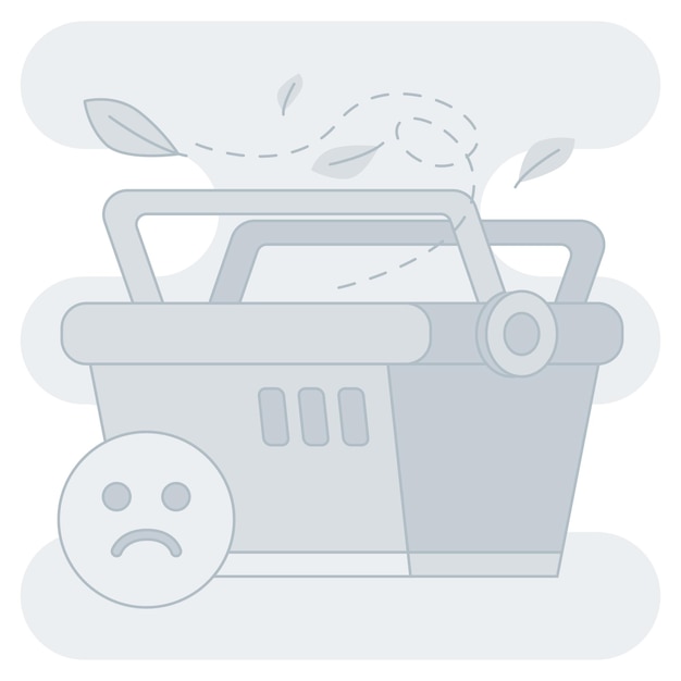 Empty cart illustration perfect for user interface uiux projects
