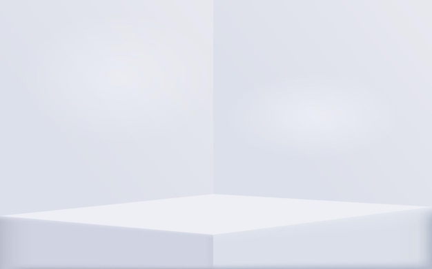 Empty gray studio table room and light backgound 3d product display