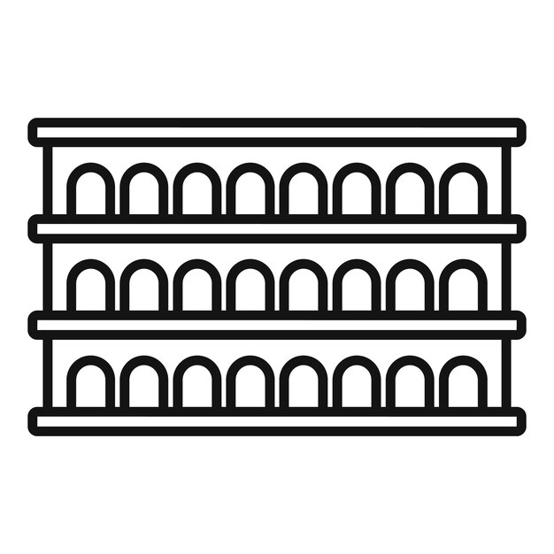 Empty supermarket shelf showing concept of shortage of goods