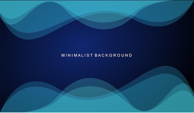 En blå bakgrund med ett blått vågmönster som säger minimalistisk bakgrund.