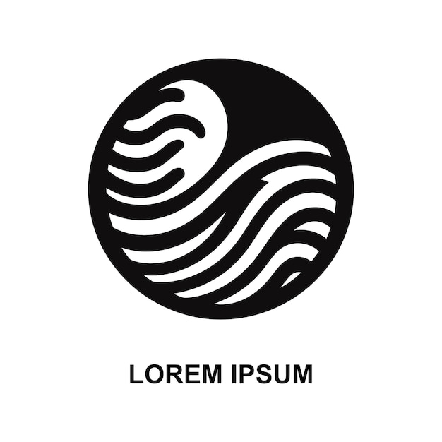 En kreativ logotyp på vit bakgrund
