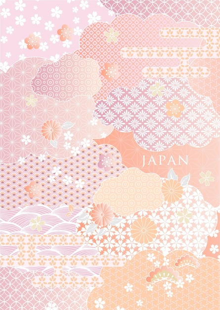 En lyserød baggrund med ordet japan på.