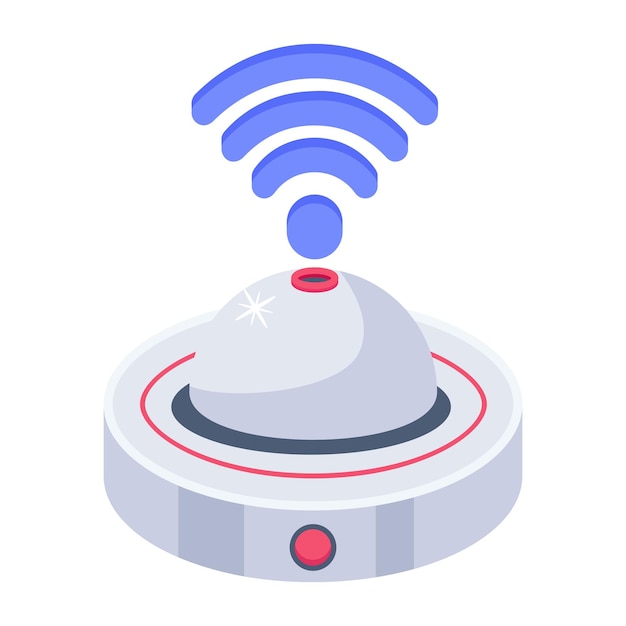 En wifi-enhed med et wifi-signal.
