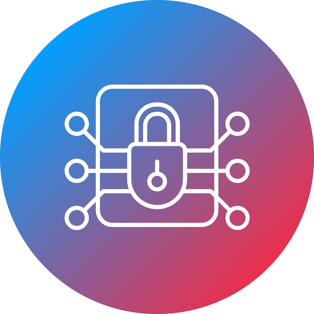 Encrypted Data icon vector image Can be used for GDPR