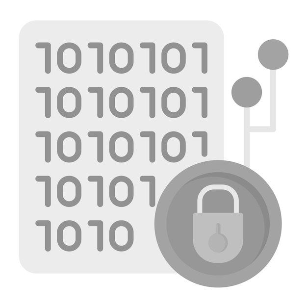 encryption icon vector image can be used for cryptocurrency
