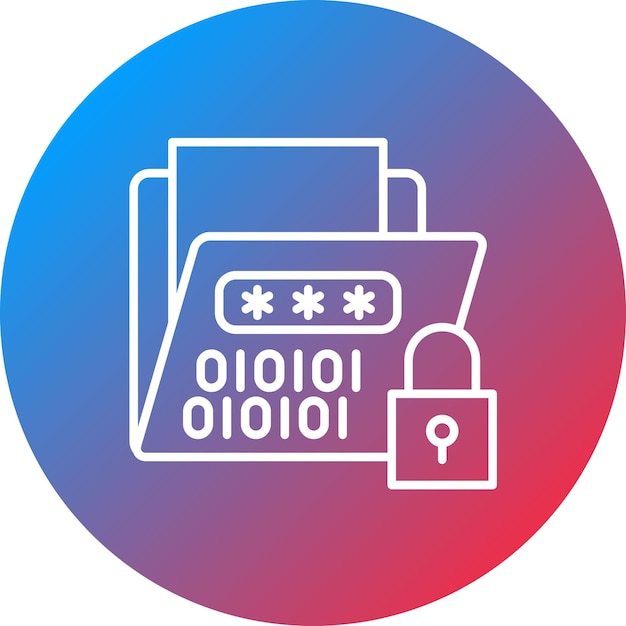 Encryption icon vector image Can be used for Cyber Security