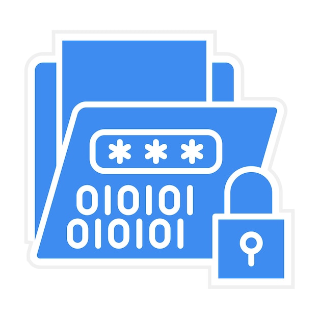 encryption icon vector image can be used for cyber security