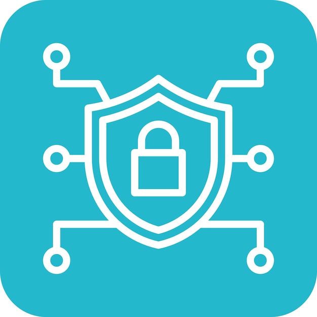 Encryption vector icon illustration of Cyber Security iconset