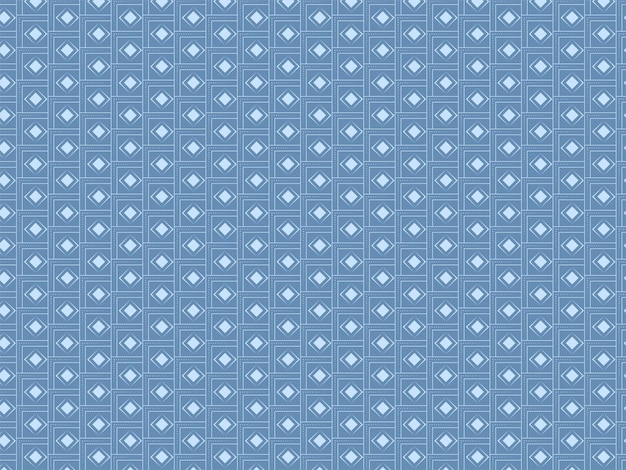 Endless Diamond Square Pattern Background In Blue And White Color.