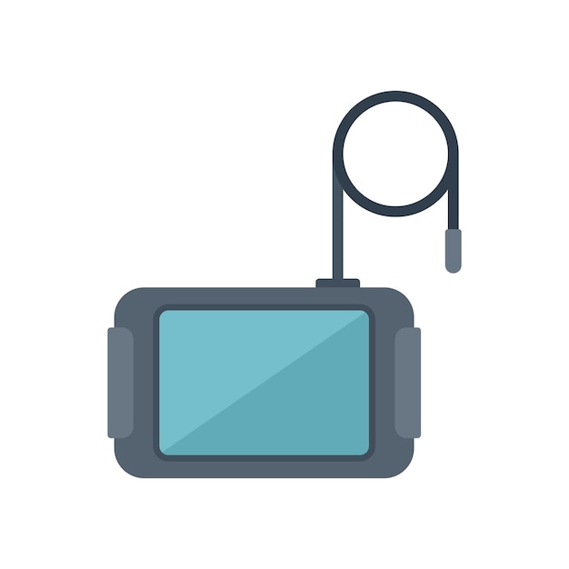 endoscope examination icon flat vector medical health surgery organ