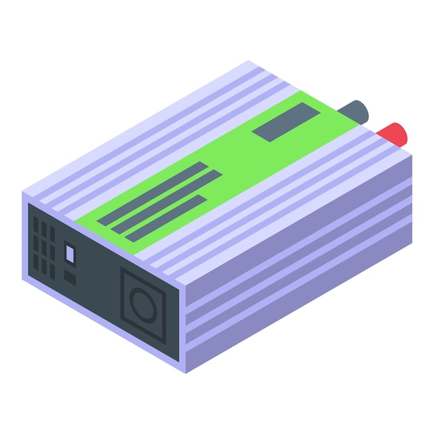 Energy inverter controller icon isometric vector Nature power