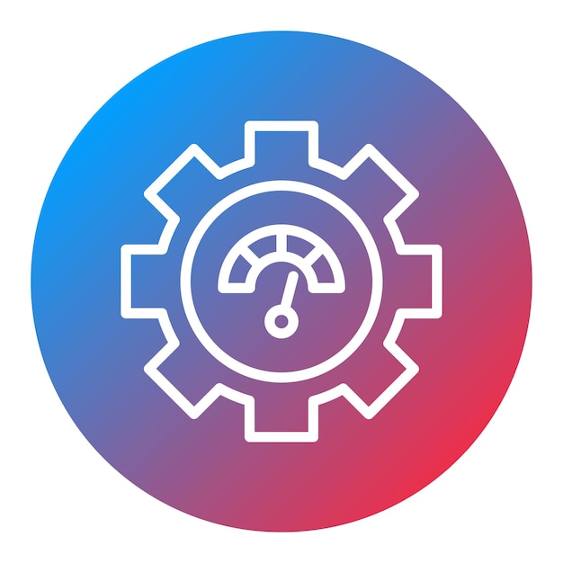engine performance icon vector image can be used for automotive dealership