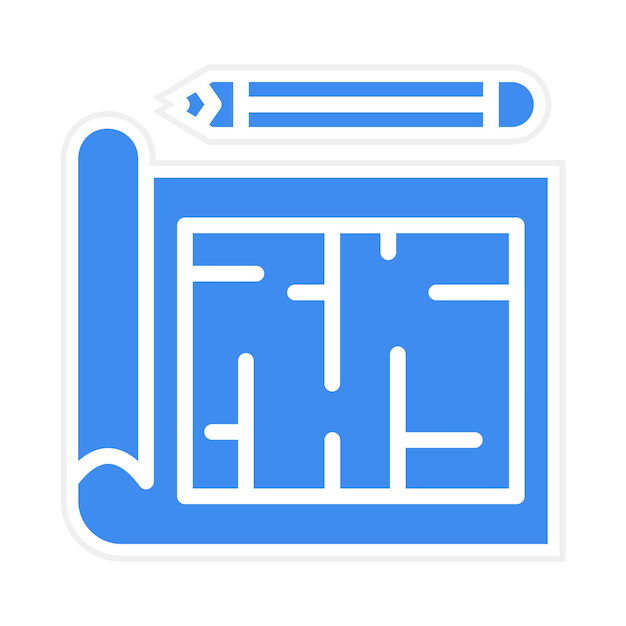 engineer blueprint icon vector image can be used for engineer in mechanics