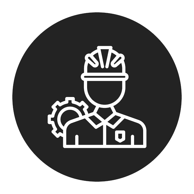 Engineer icon vector image Can be used for Engineer in Mechanics