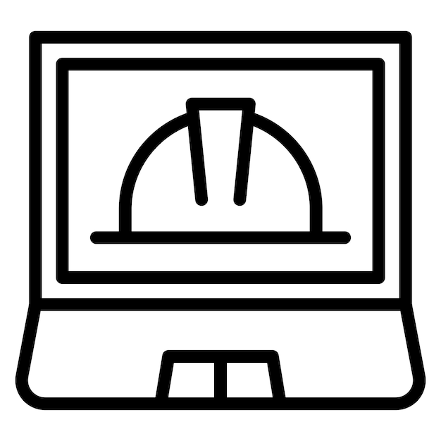 Engineering Laptop icon vector image Can be used for Engineer in Mechanics