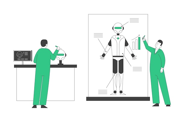 Engineers Create Robot in Laboratory.